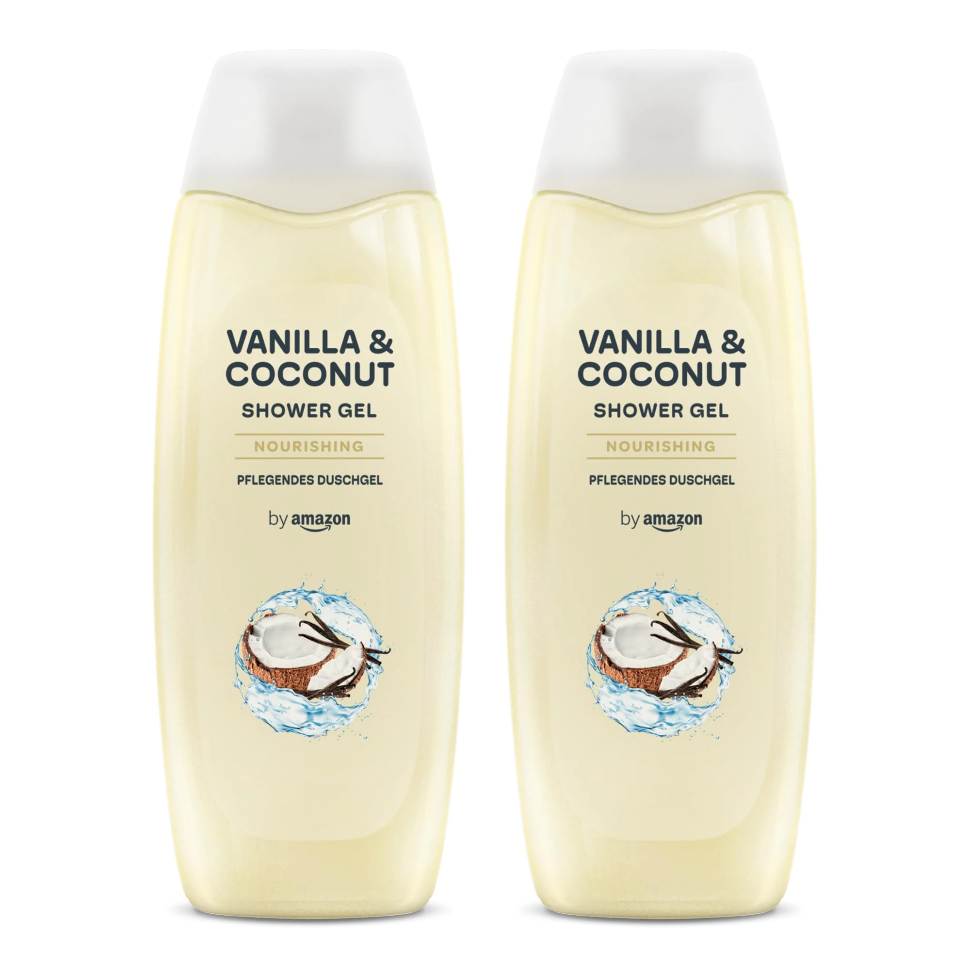 by Amazon Vanilla & Coconut Shower Gel, 2 x 500ml