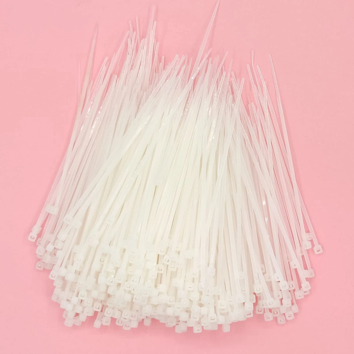 YAMXIN Small Zip Ties 4.72 inch 500pcs White for Cable Management, Self-Locking Nylon Plastic Cable Ties, Mini Zip Ties for Pc Computer Wires Cord Management Organizer At Home Office