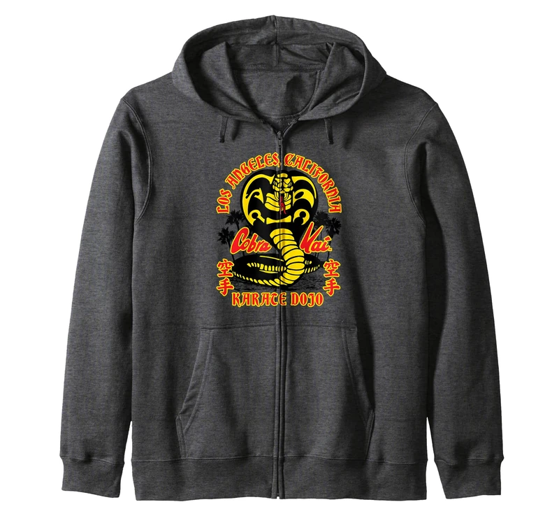 Cobra Kai Karate Dojo Los Angeles Cobra Logo TV Show Zip Hoodie