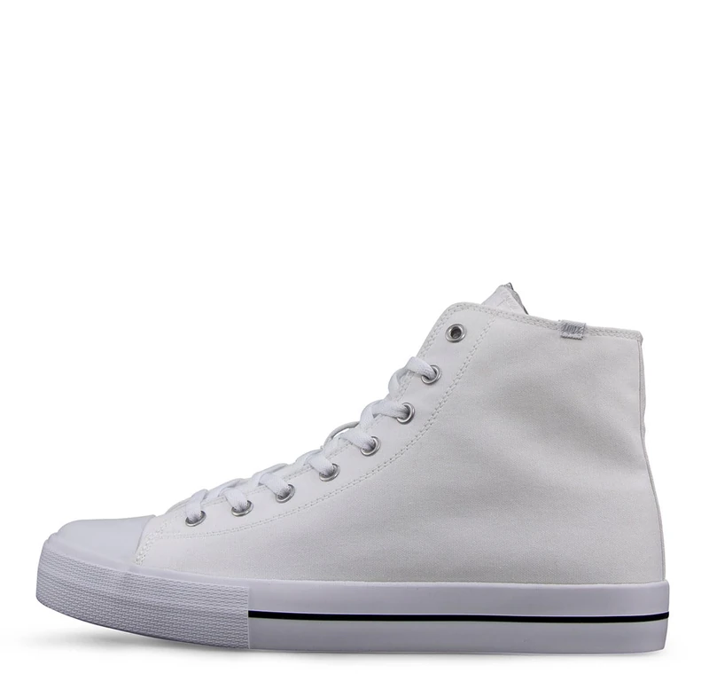Lugz Men's Stagger Hi Fashion Sneaker, White, 10 UK