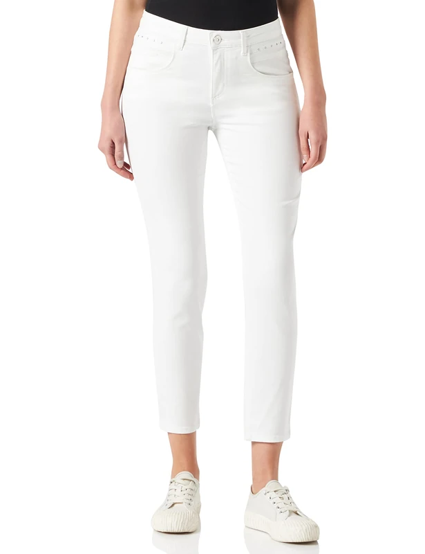 BRAX Women's Style Shakira Verkürzt Jeans, White, 34W / 32L