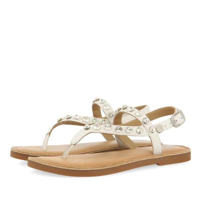 Gioseppo CAVNAT Flat Sandal, Blanco, 3.5 UK - Image 1