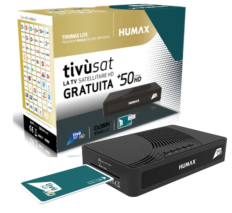 HUMAX HD 3601S2 Lite + Tessera Tivùsat HD Decoder