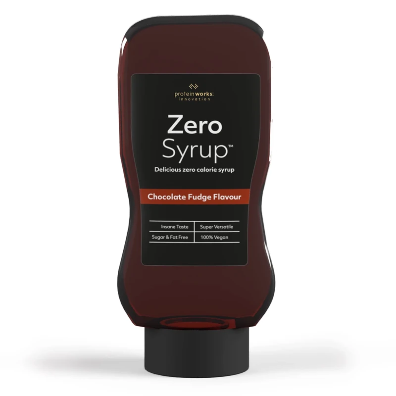 Protein Works - Zero Syrups | Calorie Free, Sugar Free & Carb Free | Guilt Free Dessert Topping Sauce | Choc Fudge | 452ml