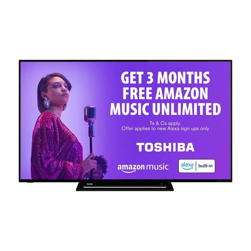 Toshiba 58UK3163DB TV 147.3 cm (58") 4K Ultra HD Smart TV Wi-Fi Black, Alexa Built-in (2021 Model)