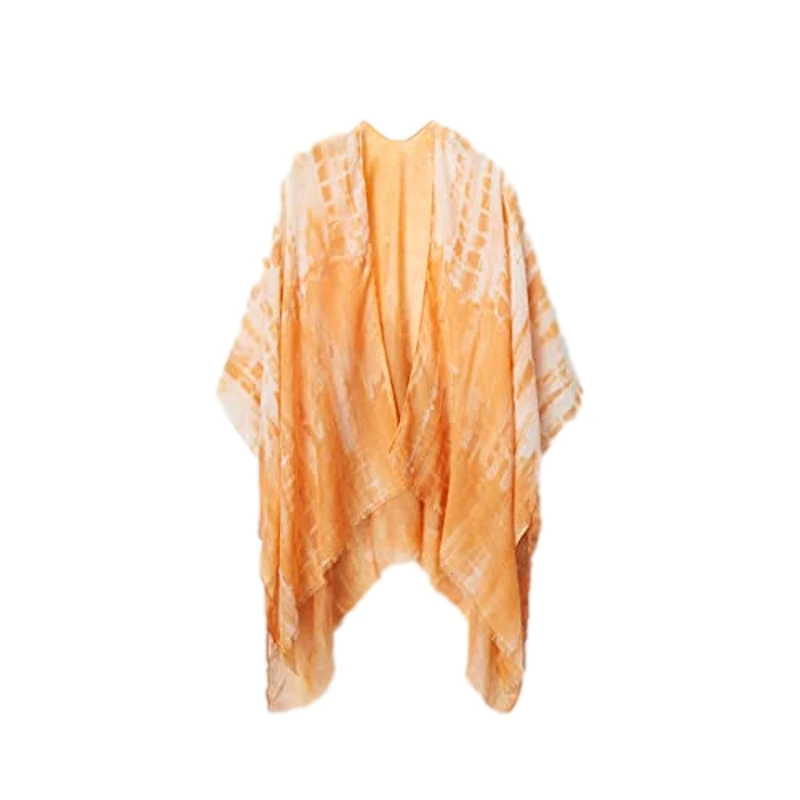 Desigual Women's Kaftan_TIE DYE C Fashion Scarf, Orange, U One Size