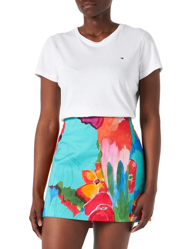 Desigual Womens FAL_BESTAL Skirt, Blue, 34