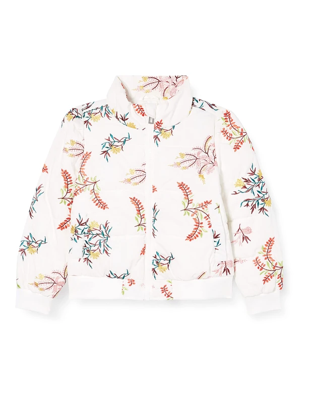 Desigual Girls' CHAQ_CALA Quilted Jacket, White, 2021-03-04T00 00.000Z