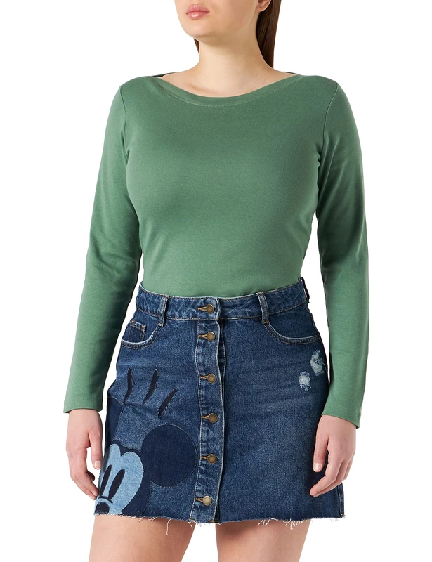 Desigual Women's FAL_Mickey PA Skirt, Blue, 40 - Image 1