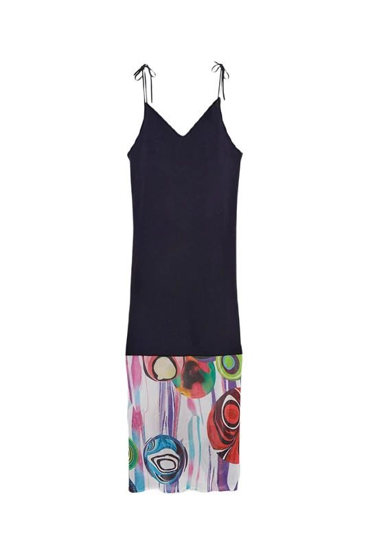 Desigual Women's Vest_Bubble Casual Dress, Blue, L - Image 1