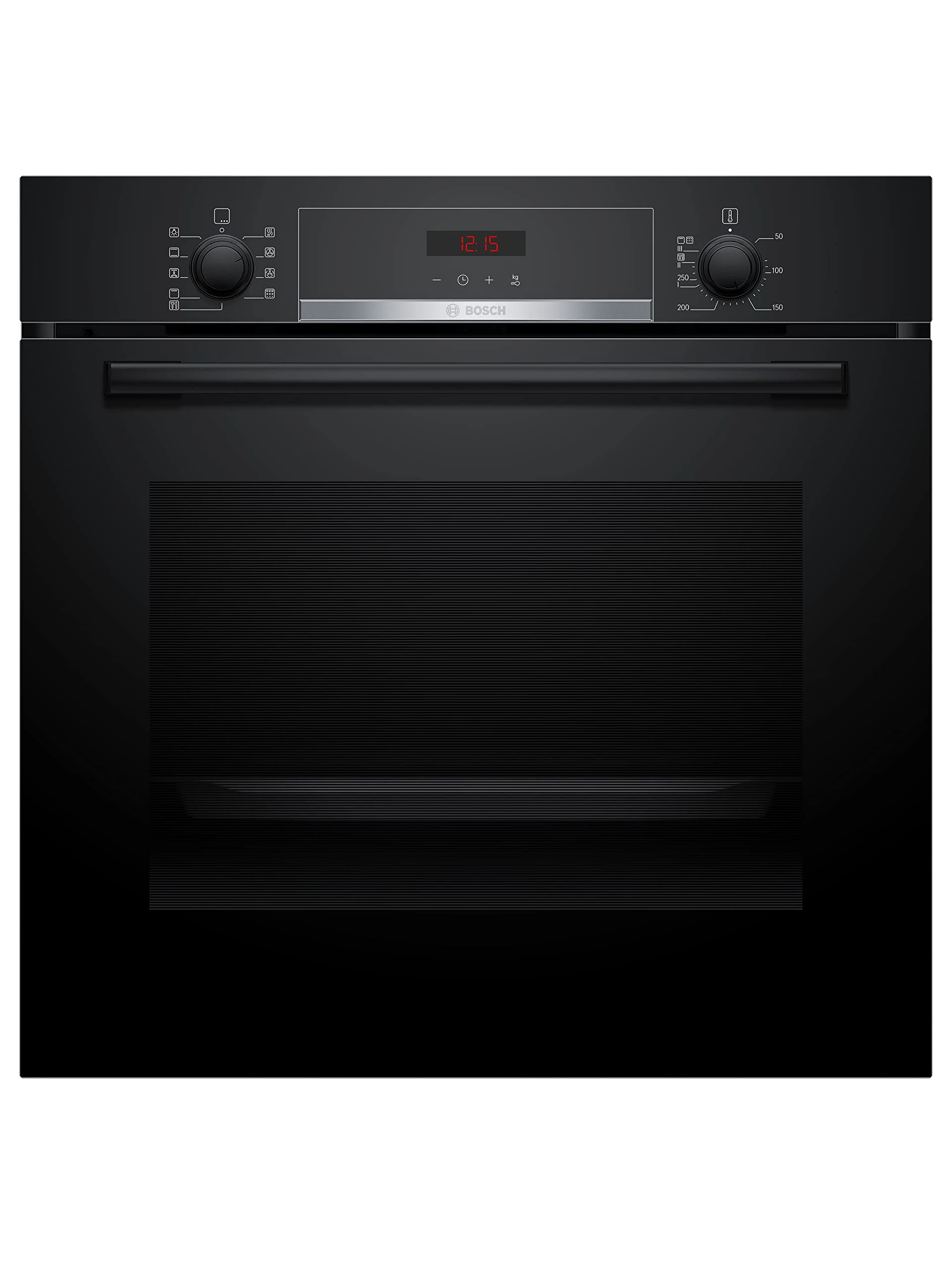 Bosch Home & Kitchen Appliances Bosch HBS573BB0B Serie 4 Built-in Oven, with Pyrolytic cleaning, 3D Hotair, AutoPilot 10, LED Display control, 60 x 60 cm, Black