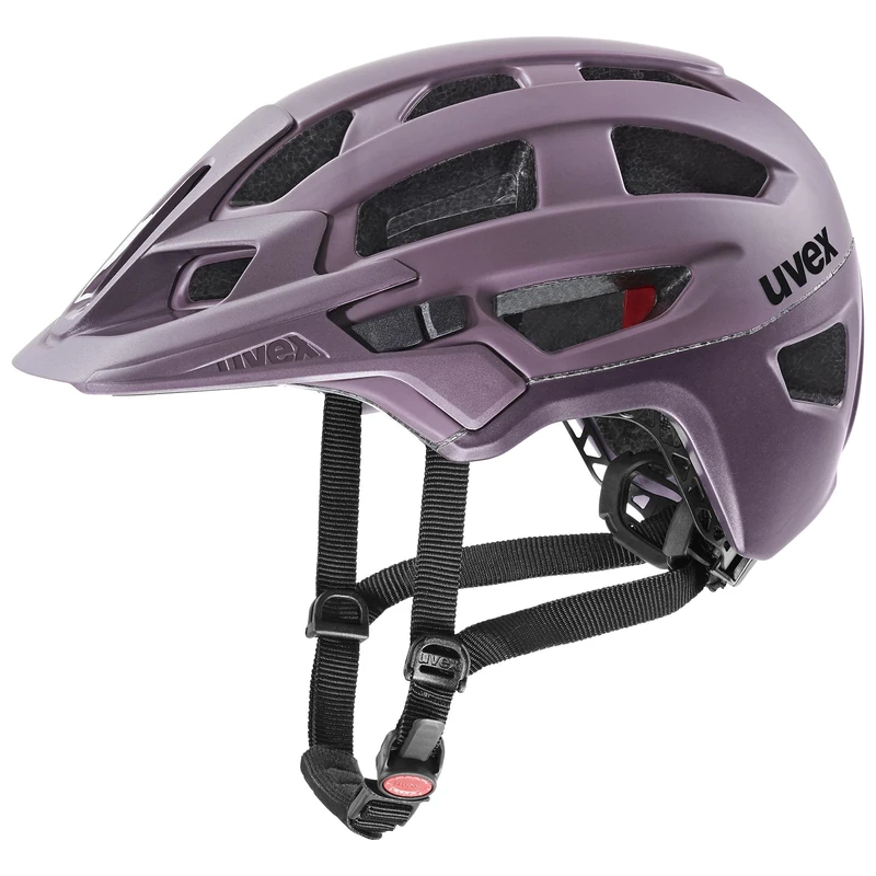 uvex finale 2.0 - safe MTB helmet for women and men - individually adjustable fit - expandable with LED light - plum matt - 56-61 cm