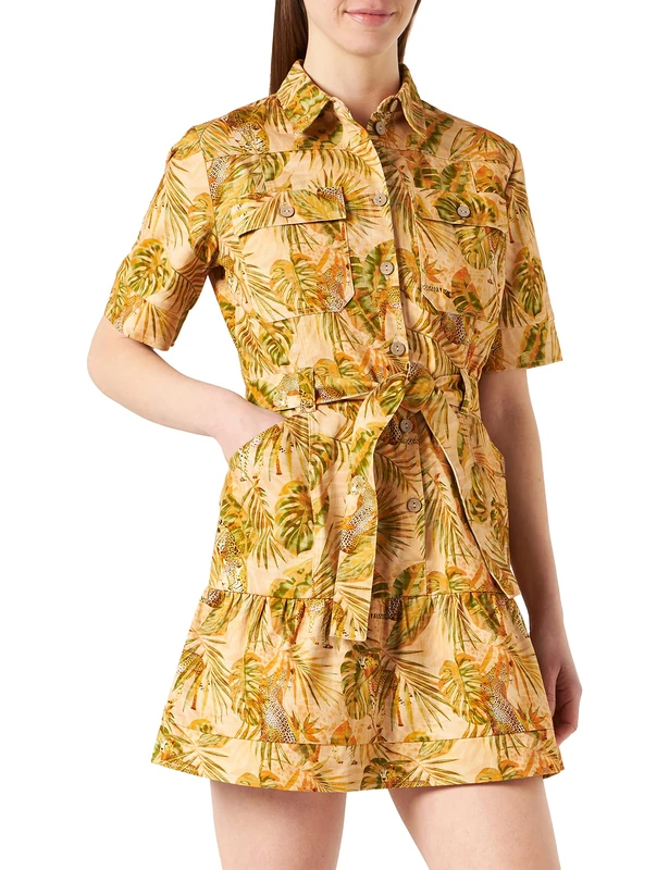 Desigual Safari Dress 22SWVW67 SS22 New Season Yellow
