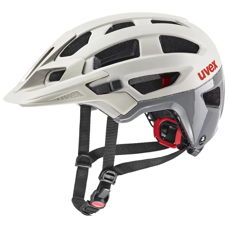 uvex Finale 2.0 Tocsen - Secure Mountain Bike Helmet for Men & Women - incl. Tocsen Crash Sensor - Individual Fit - Sand Dark Rhino Matt - 56-61 cm