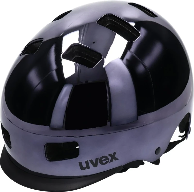 uvex Hlmt 5 Bike Pro Chrome - Sturdy City Bike Helmet for Men & Women - Individual Fit - Optimized Ventilation - Gunmetal Chrome - 58-61 cm
