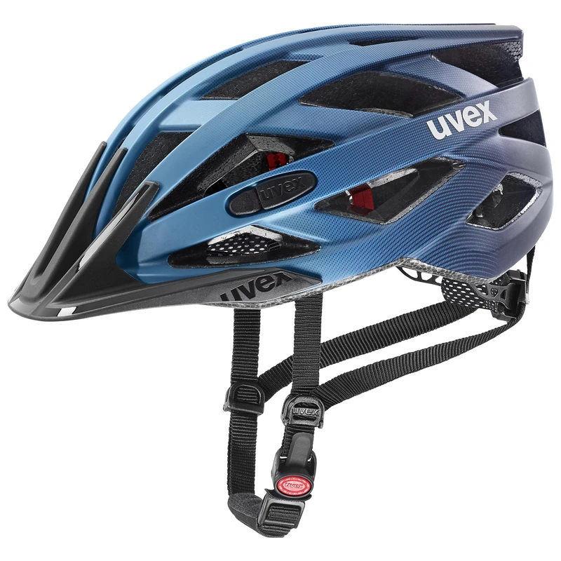 uvex i-vo cc - lightweight all-round helmet for women and men - individually adjustable fit - expandable with LED light - deep space matt - 52-57 cm