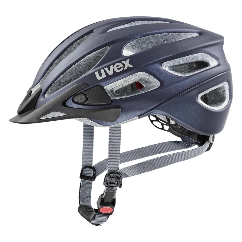uvex true cc - lightweight all-round helmet for women - individually adjustable fit - expandable with LED light - deep space matt - 52-55 cm