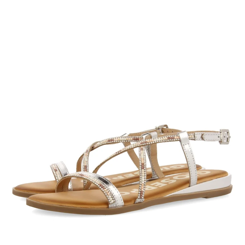 Gioseppo Baracoa Wedge Heels Sandals,Plata,3 UK - Image 1