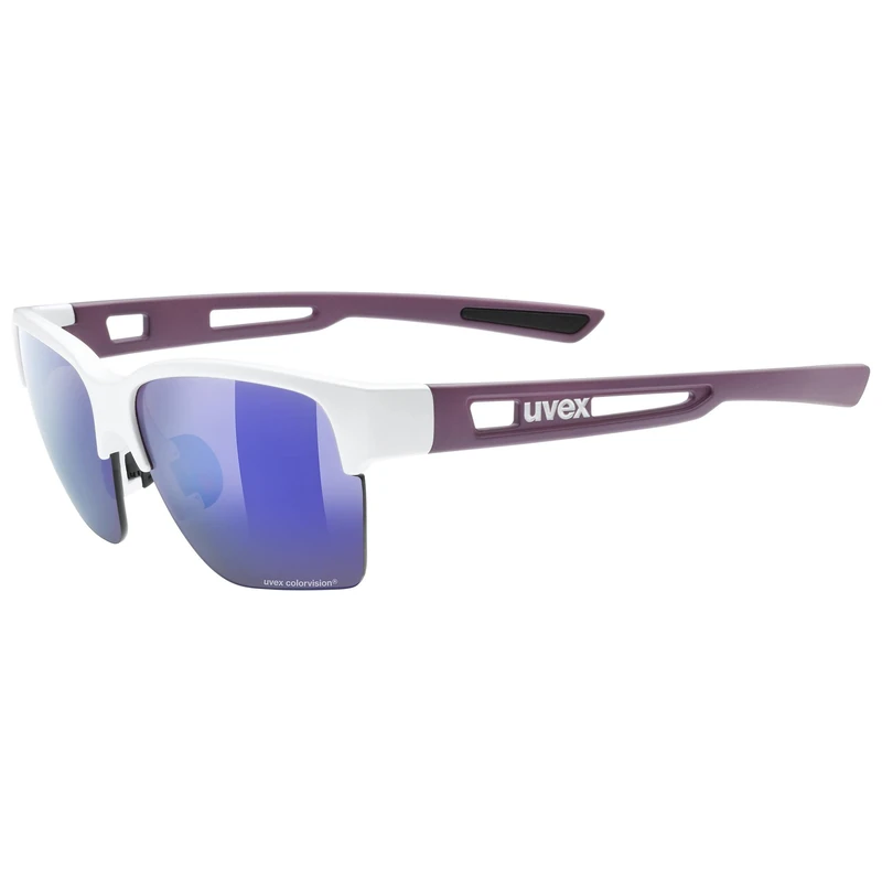 uvex Sportstyle 805 CV - Outdoor Glasses for Men and Women - Contrast Enhancing - Mirrored Lenses - Pearl Prestige Matt/Plasma - One Size