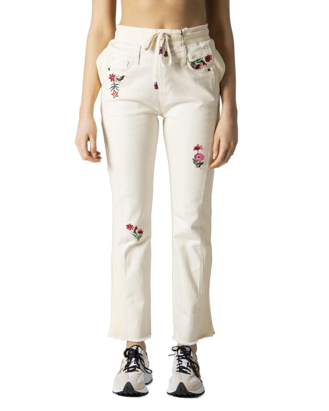 Desigual Women's Denim_LITA Jeans, White, XS