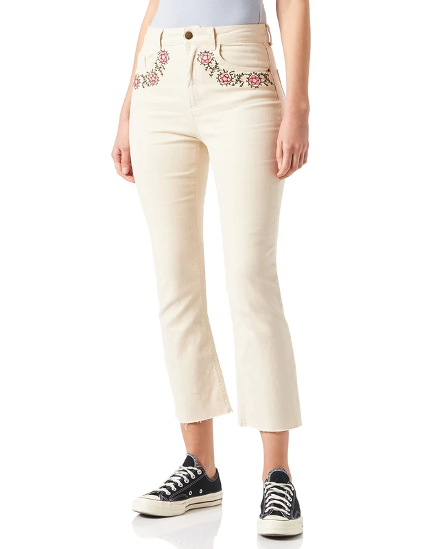 Desigual Womens Denim_Jerry Jeans, White, 34