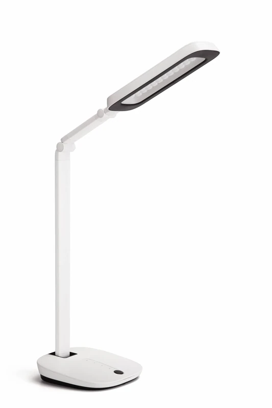 Philips LED RobotPlus Desk Lamp 14W Light [Cool White - White] For Home Indoor Lighting, Reading, Study, Office and Work.