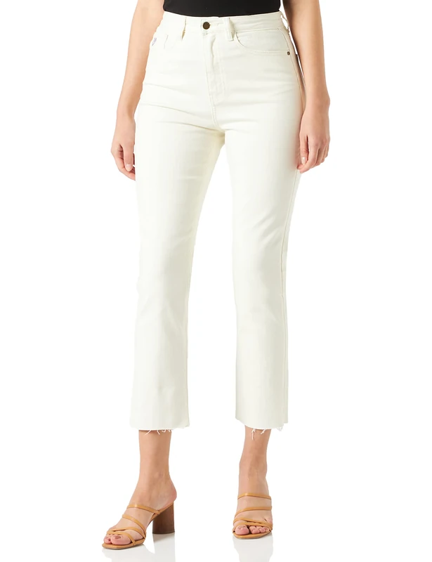 Desigual Women's Denim_DAVINIA Jeans, White, 10