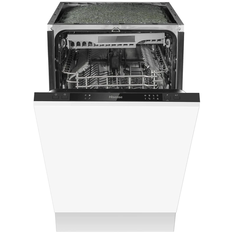 Hisense HV520E40UK Slimline Fully Integrated Dishwasher White with 15 Minutes Quick Wash