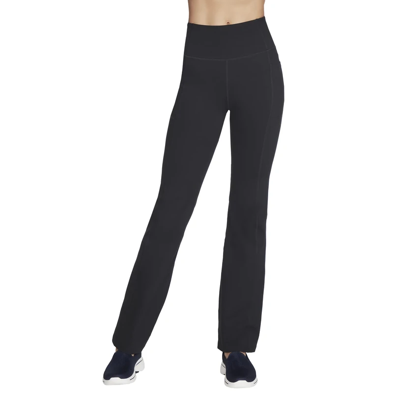 Skechers Womens Go Walk Evolution II Flare Pant Leggings, Black, S UK