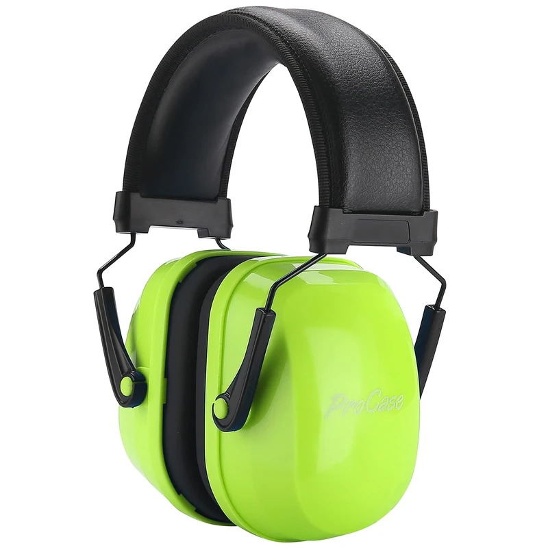ProCase Ear Defenders Children Autism, Kids Noise Cancelling Headphones for Toddler Girls Boys, SNR 26dB Kids Ear Protection Earmuffs for Concert Fireworks -Green