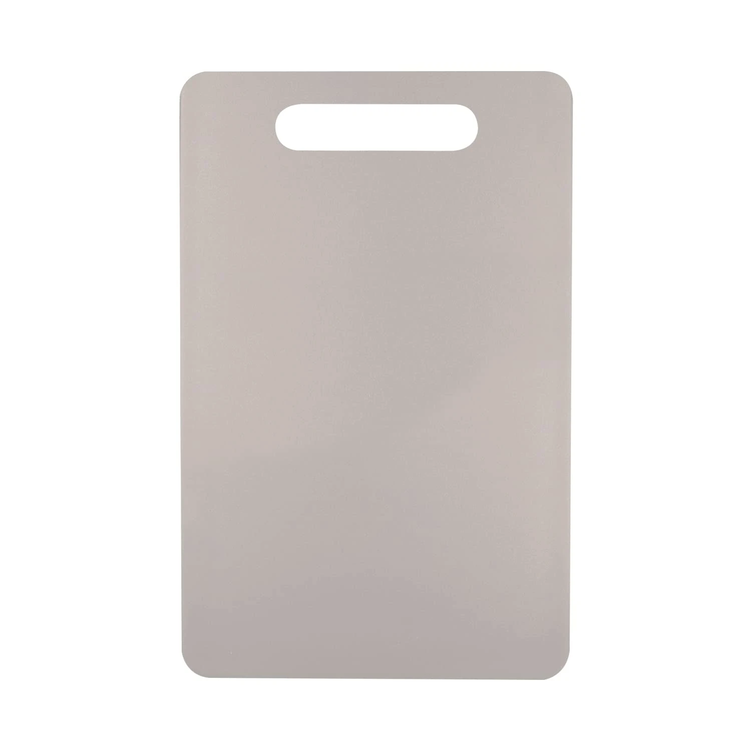 Fotouzy Plastic Utility Cutting Board with Handles, Food Safe PP Material, BPA Free, Dishwasher Safe, Thick Chopping Board, Large Size, Easy Grip Handle, for Kitchen (Almond)