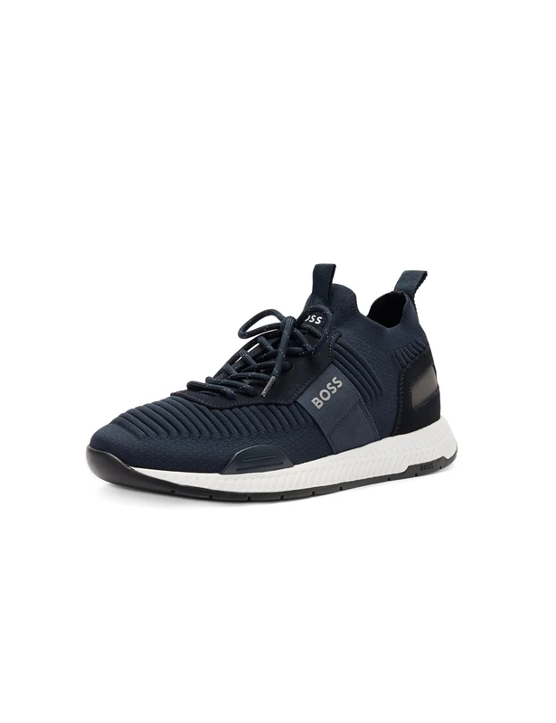 BOSS Men's Mesh Mix Running Sneakers, Sky Captain Navy, 7 UK - Image 1