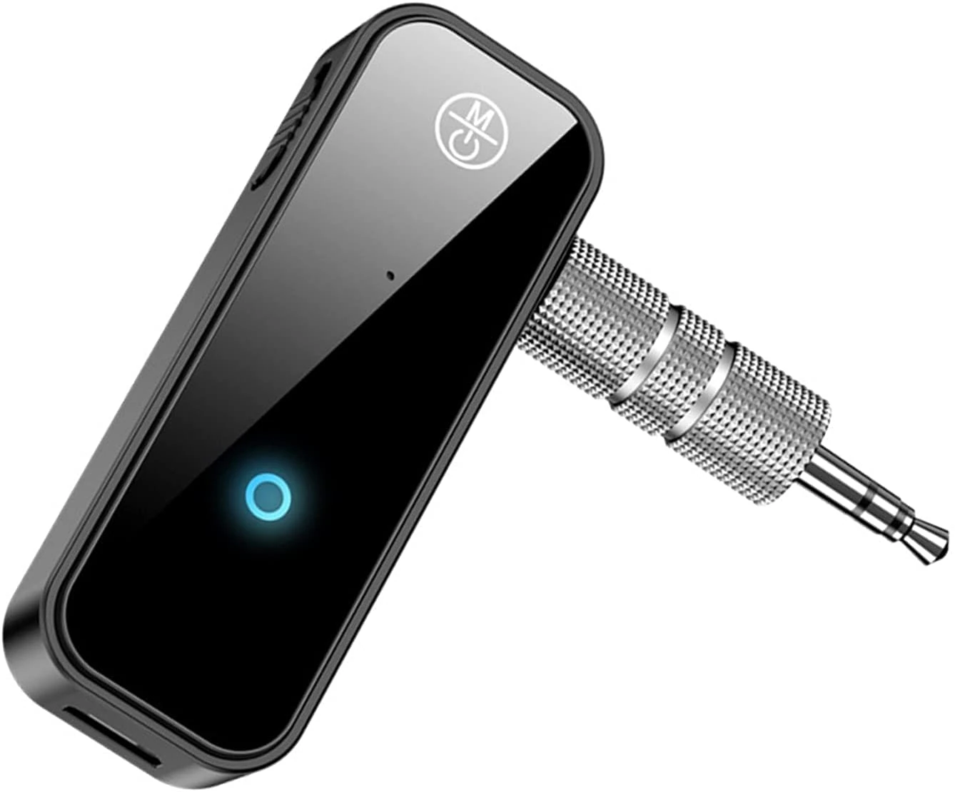 HAL 5.0 Bluetooth Receiver for Car, Mini Wireless Car Bluetooth Aux Adapter, 3.5mm Car Aux-in Jack Receiver Bluetooth Audio Receiver for Home Stereo, Car, PC, Headphones, Hands-free Calls, Plug & Play