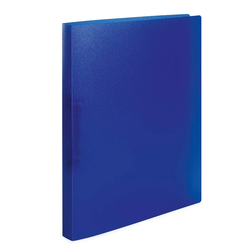 HERMA 19166 Ring Binders A4 Translucent Blue, Pack of 60, Slim, 2 Rings, 25 mm Wide, Plastic Folder with Holdback for School & Office, Sturdy Plastic Ring Binder Set for Boys & Girls