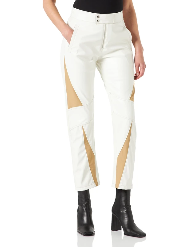 Just Cavalli Women's Pantalone Donna Pants - Bianco, Size 8