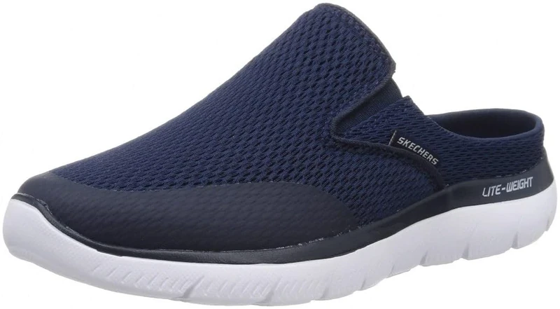 Skechers Men's Summits Vindicator Trainers, Navy Textile/Trim, 8 UK