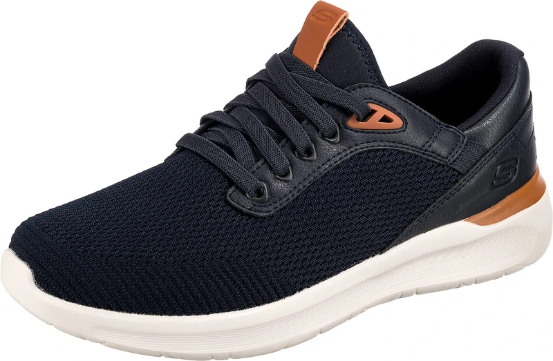 Skechers Men's Lattimore Sneaker, Navy Mesh/Synthetic, 10.5 UK
