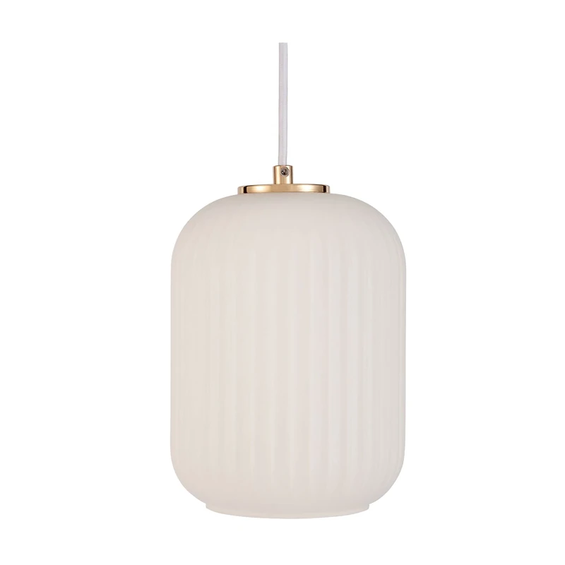 Pauleen Noble Purity 48187 Pendant Light Max. 20 Watt White Champagne Gold Glass Metal E27