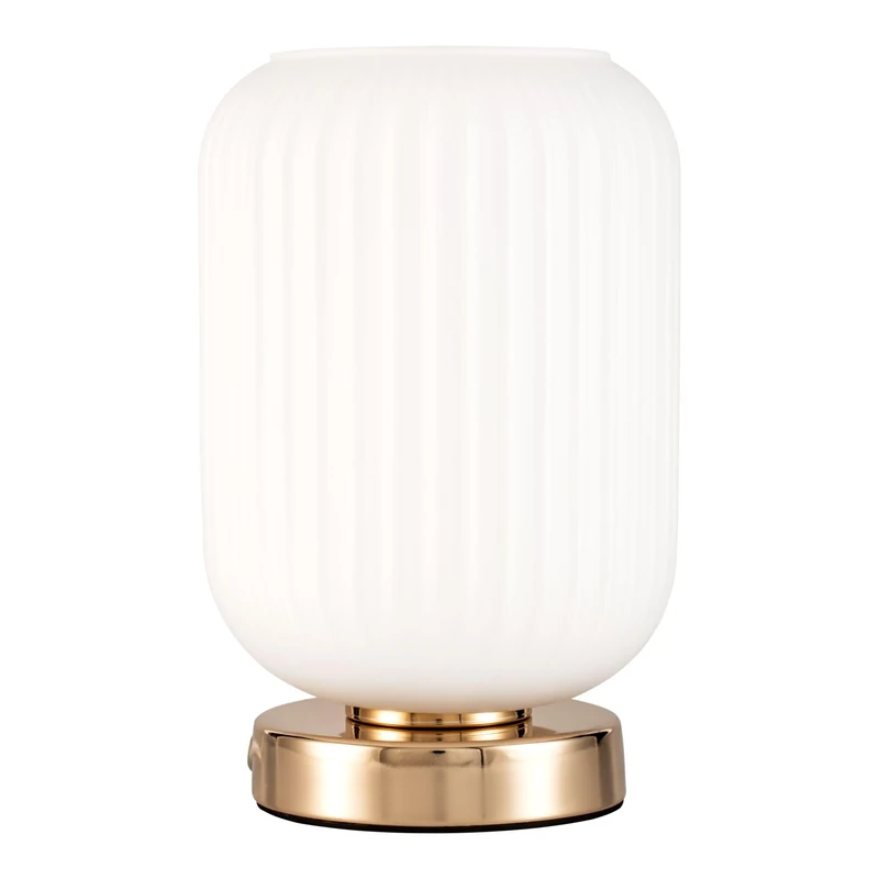 Pauleen 48193 Noble Purity Table luminaire max. 20 watt White, Champagne Gold, Glass, Metal E27