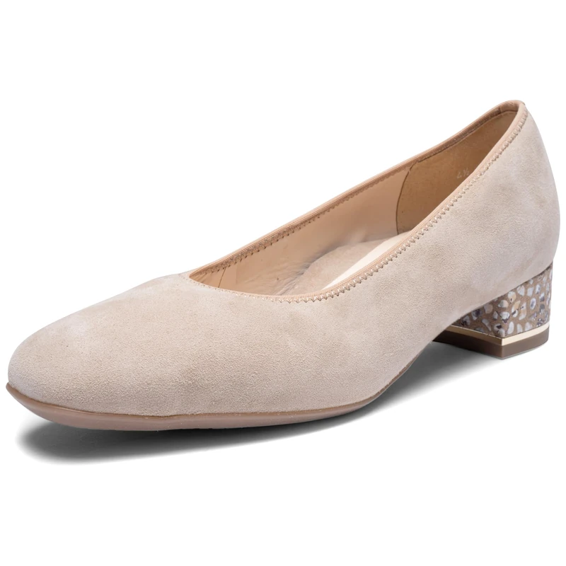 ARA Women's Graz Closed-Toe Pumps, Sand, 10 UK