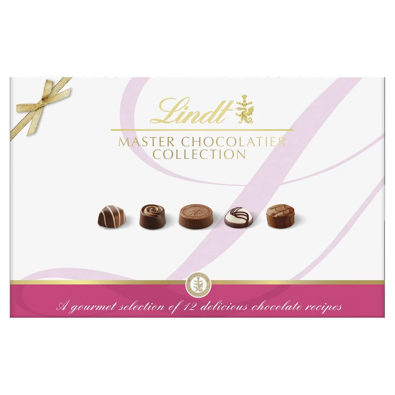 Lindt Master Chocolatier Collection – 470g Extra Large Gift Box – Valentines Day, Mothers Day, Easter Chocolate Assortment – 46 Milk, Dark & White Pralines