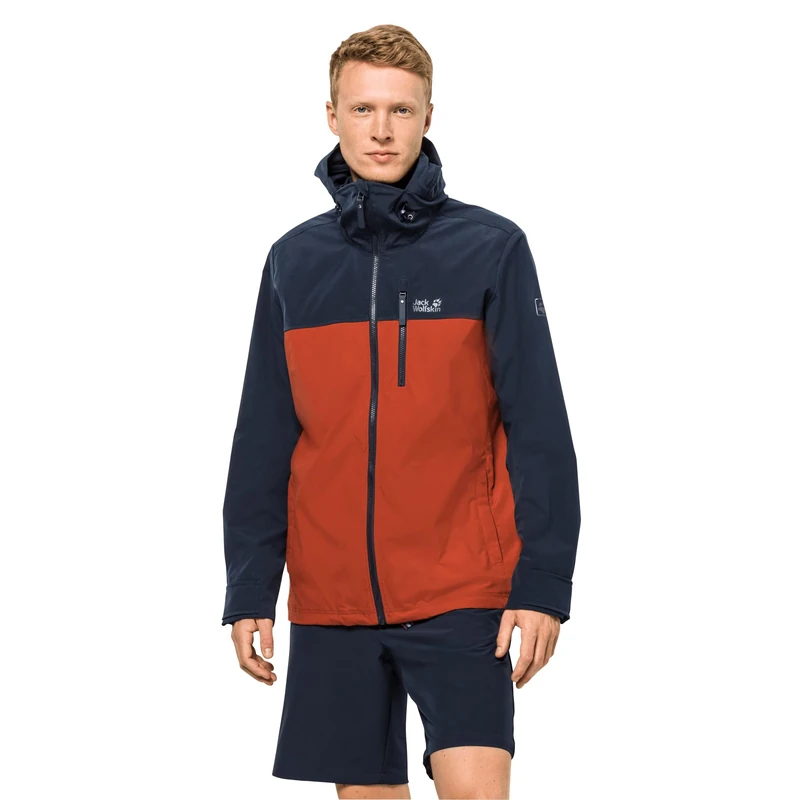Jack Wolfskin Men's Standard Desert Wind Jacket M, Mexican Pepper, XXL