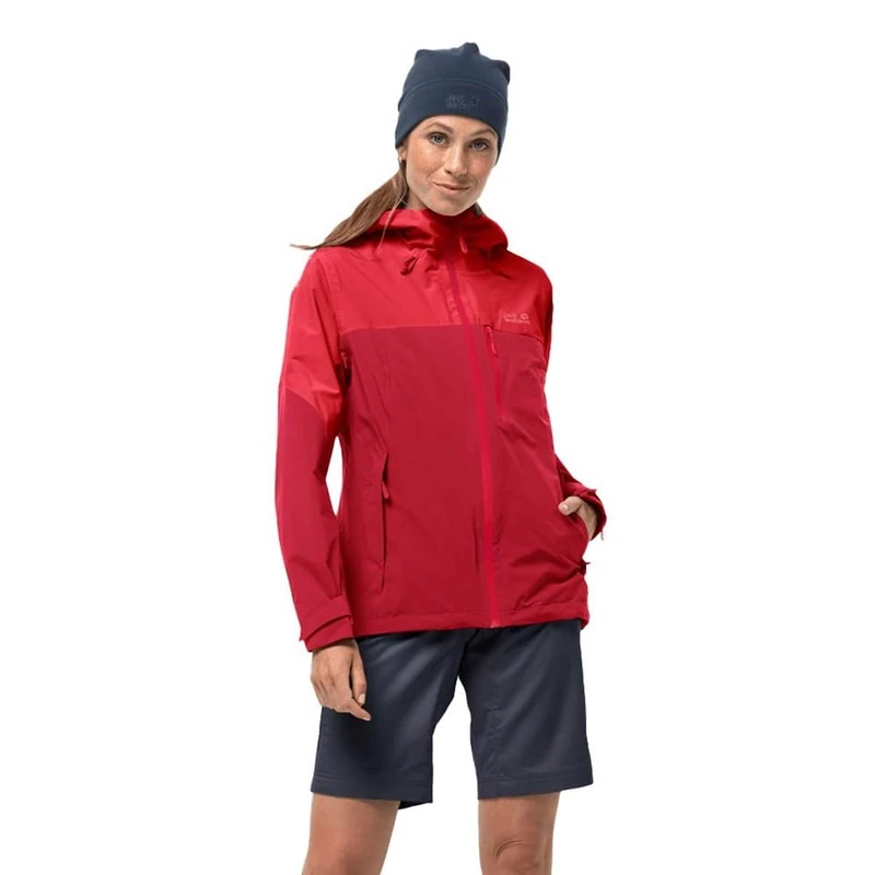 Jack Wolfskin Women's Go Hike Jacket W, Bright Scarlet, M