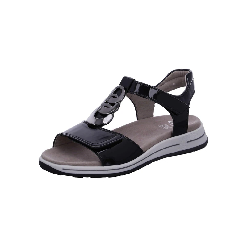 ara OSAKA, Wedge Sandal, SCHWARZ,