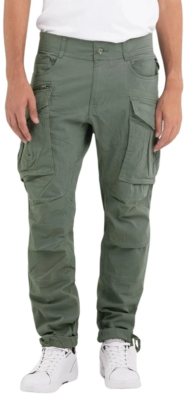 Replay Men's Joe Pants, 703 Aviator Green, 3830