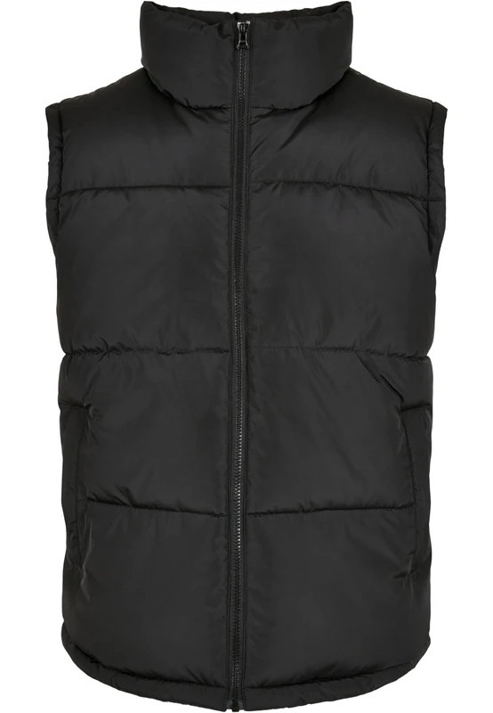 Urban Classics Men's Block Puffer Vest Jacket, black/black, M