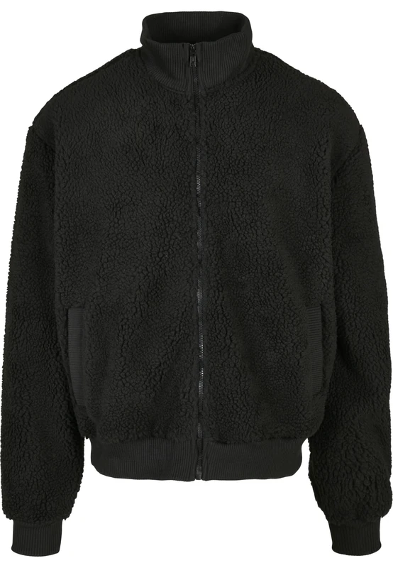 Urban Classics Men's Boxy Sherpa Jacket, Black, L