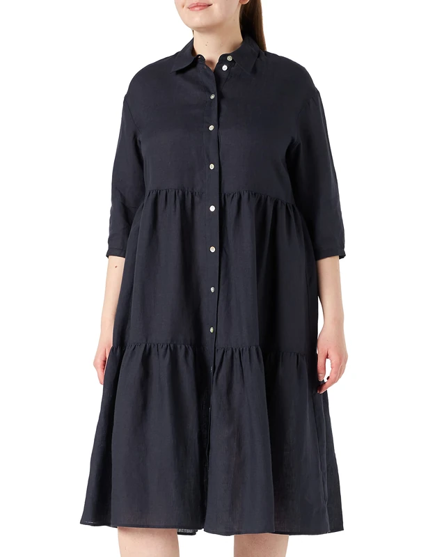 Seidensticker Women's 133183-19 Dress, Dunkelblau, 42