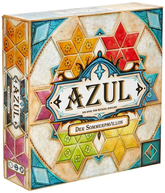 Next Move Games, Azul - The Summer Pavilion, Basic Game, Family Game, 2-4 Players, From 8+ Years, 30-45 Minutes, German