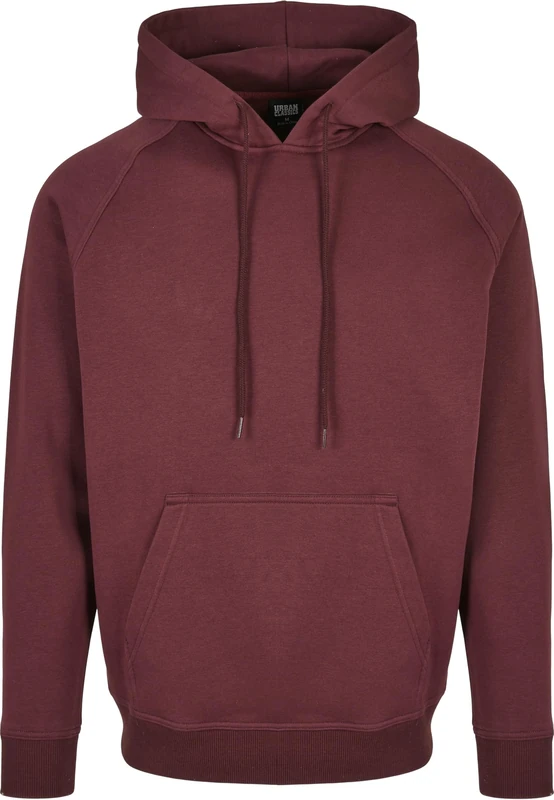 Urban Classics Men's Blank Hoody Jumper, Cherry, 3XL